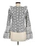 Willow & Clay Silver Long Sleeve Blouse Size M - photo 2