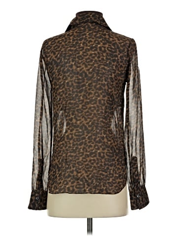Haute Hippie Long Sleeve Silk Top (view 2)