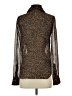 Haute Hippie 100% Silk Animal Print Brown Long Sleeve Silk Top Size XS - photo 2