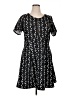 Forever 21 Plus Chevron-herringbone Black Casual Dress Size 1X - photo 1