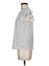 Adrianna Papell Silver Short Sleeve Top Size M - photo 5