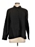 Eileen Fisher Solid Black Long Sleeve Button-Down Shirt Size L - photo 1