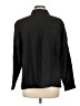Eileen Fisher Solid Black Long Sleeve Button-Down Shirt Size L - photo 2