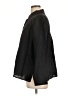 Eileen Fisher Solid Black Long Sleeve Button-Down Shirt Size L - photo 5