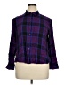 Westbound 100% Rayon Plaid Purple Long Sleeve Button-Down Shirt Size XL - photo 1