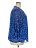 Timeson Stars Blue 3/4 Sleeve Blouse Size XXL - photo 4
