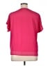 DKNY 100% Polyester Pink Short Sleeve Blouse Size XL - photo 2