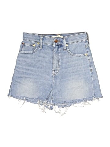 Madewell High-Rise Denim Shorts in Watt Wash: Summerweight Edition (view 1)