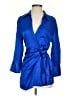 Zara Blue 3/4 Sleeve Button-Down Shirt Size S - photo 1