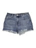 Francesca's Blue Denim Shorts Size 12 - photo 1