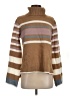 Altar'd State Stripes Brown Turtleneck Sweater Size S - photo 1
