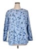 Classic Elements Blue Long Sleeve Henley Size 16-18W - photo 1