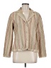 Chico's 100% Silk Tweed Gold Silk Blazer Size Med (1) - photo 1