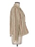 Chico's 100% Silk Tweed Gold Silk Blazer Size Med (1) - photo 4