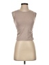Zobha Tan Sleeveless T-Shirt Size S - photo 1