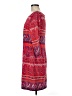 Old Navy 100% Polyester Paisley Red Casual Dress Size M - photo 5
