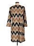 Tacera Chevron-herringbone Tan Casual Dress Size L - photo 2