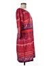 Old Navy 100% Polyester Paisley Red Casual Dress Size M - photo 4