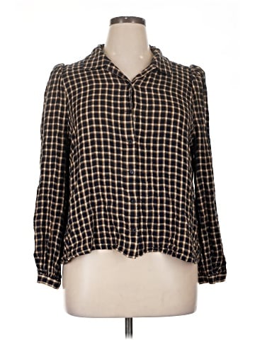 Treasure & Bond 3/4 Sleeve Button-Down Shirt (view 1)
