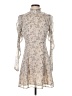 Aqua 100% Polyester Paisley Tan Cocktail Dress Size S - photo 1