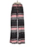 New Directions Print Black Casual Pants Size M - photo 1