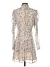 Aqua 100% Polyester Paisley Tan Cocktail Dress Size S - photo 2