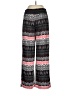 New Directions Print Black Casual Pants Size M - photo 2