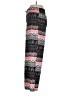 New Directions Print Black Casual Pants Size M - photo 5