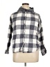 Time and Tru 100% Cotton Checkered-gingham Gray Jacket Size XL - photo 1