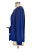 INC International Concepts Blue Long Sleeve Blouse Size L - photo 5