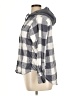 Time and Tru 100% Cotton Checkered-gingham Gray Jacket Size XL - photo 5