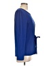 INC International Concepts Blue Long Sleeve Blouse Size L - photo 4