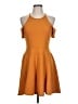 Assorted Brands Solid Orange Casual Dress Size L - photo 1