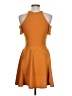 Assorted Brands Solid Orange Casual Dress Size L - photo 2