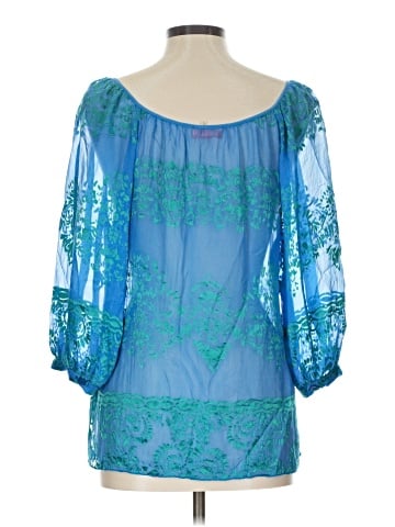 Hale Bob 3/4 Sleeve Silk Top (view 2)