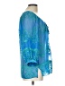 Hale Bob Teal 3/4 Sleeve Silk Top Size L - photo 4