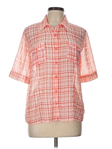 Christopher & Banks Short Sleeve Blouse (view 1)