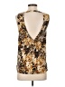 Amanda Uprichard Gold Sleeveless Blouse Size S - photo 2