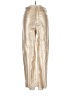 Express 100% Polyester Metallic Gold Casual Pants Size 00 - photo 1