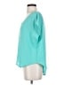 Lush 100% Polyester Teal Short Sleeve Blouse Size S - photo 5