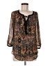 Meadow Rue 100% Microtherm Black 3/4 Sleeve Blouse Size M - photo 1
