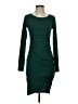 Leith Solid Green Cocktail Dress Size S - photo 1