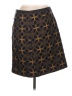 Boden Limited Edition Graphic Brown Wool Skirt Size 12 - photo 1