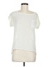 Mine 100% Polyester Ivory Short Sleeve Blouse Size S - photo 1