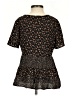 Paper Crane Black Short Sleeve Blouse Size XS - photo 2