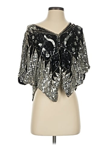 Unbranded 3/4 Sleeve Silk Top (view 1)