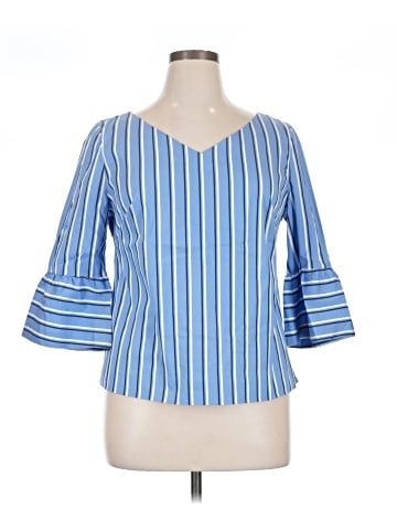 White House Black Market 3/4 Sleeve Blouse (view 1)