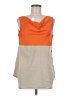 Ann Taylor 100% Polyester Orange Sleeveless Blouse Size 6 - photo 1