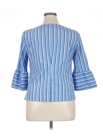 White House Black Market 3/4 Sleeve Blouse (view 2)
