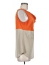 Ann Taylor 100% Polyester Orange Sleeveless Blouse Size 6 - photo 4